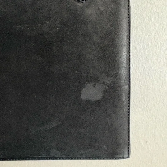 Vintage Salvatore Ferragamo Black Soft Leather/Suede Purse - Picture 3 of 15